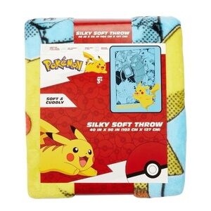 Pokemon - Kids Silky Soft Plush Throw, 40 x 50